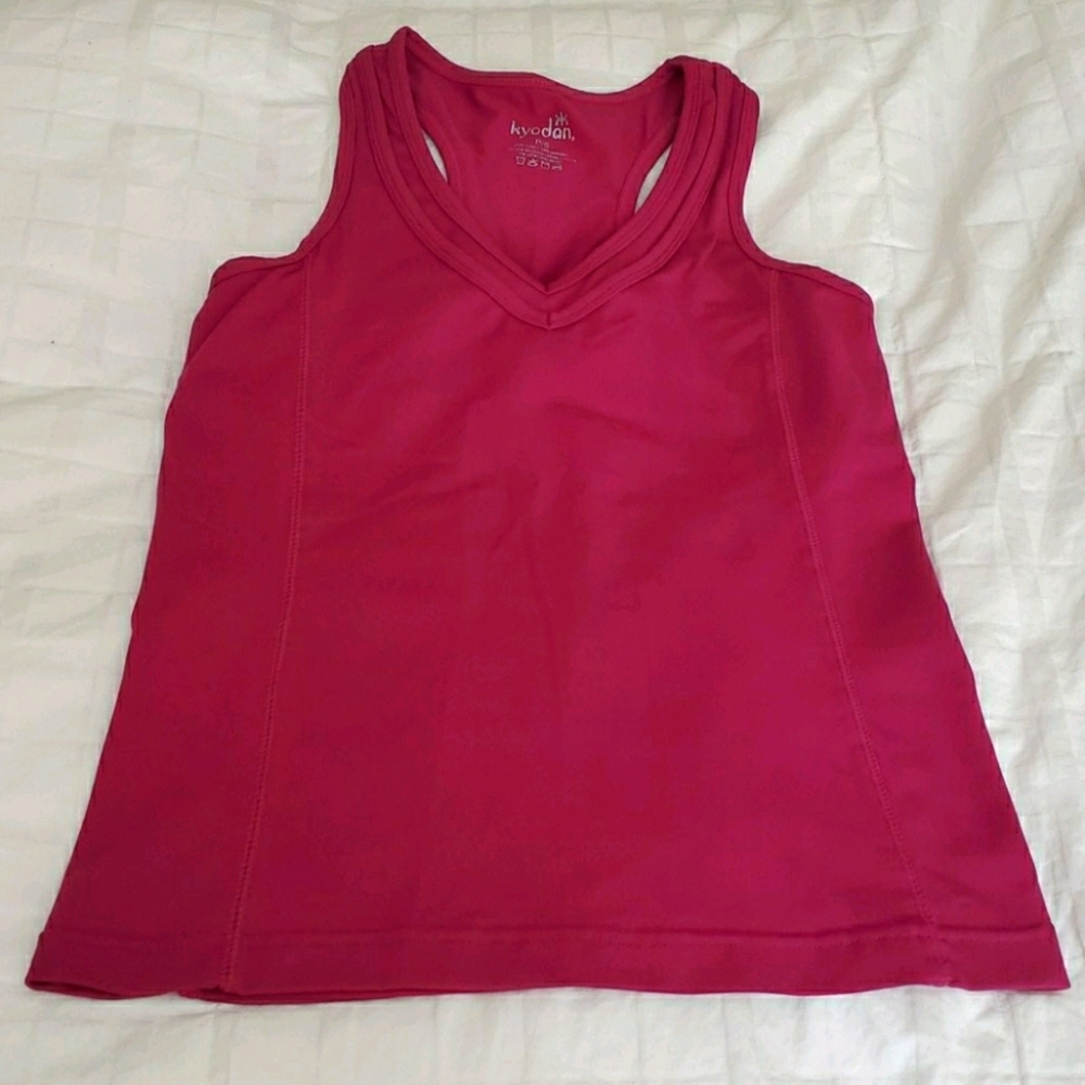Kyodan Fushia Racer Back Yoga Tank Top Petite Small